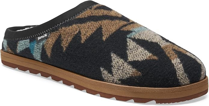 Sanuk Mens Cloud Lounger Slippers | Yoga Mat Footbed | Cozy Faux Shearling Lined House Slippers | Amazon (US)