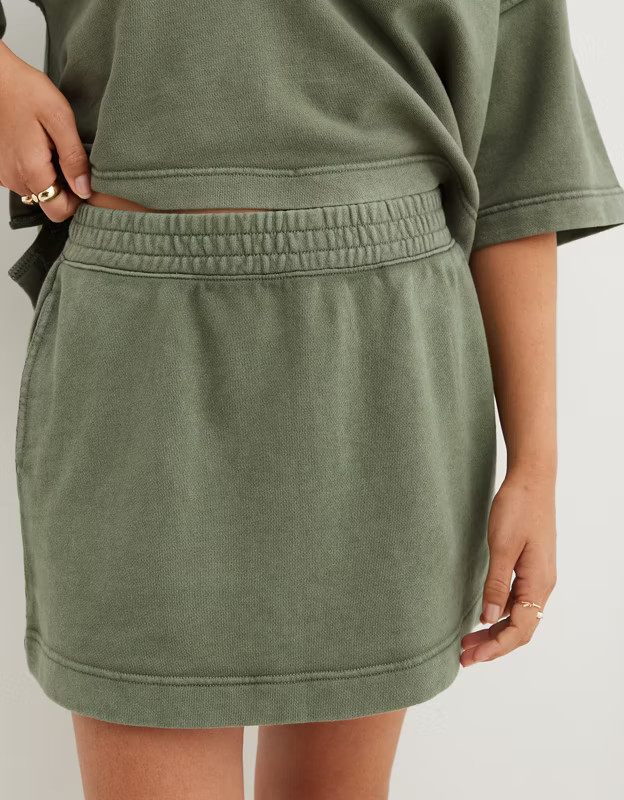 Aerie Fleece Mini Skirt | American Eagle Outfitters (US & CA)