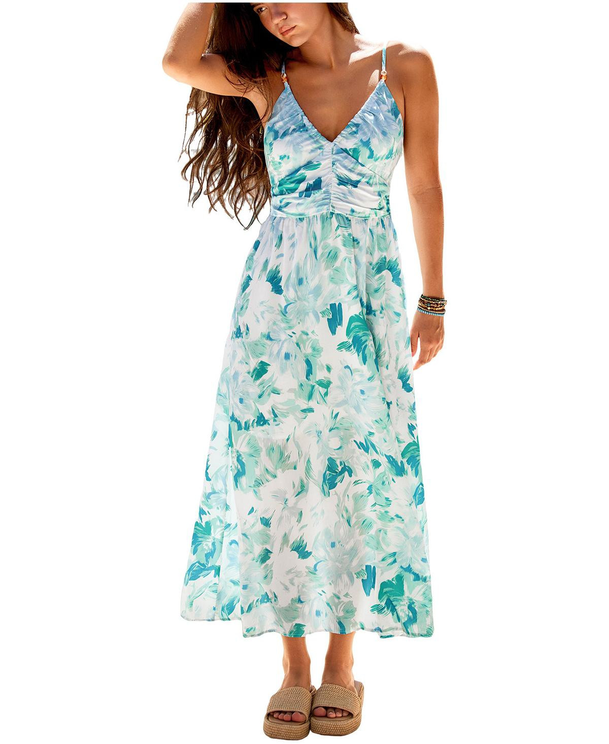 Cupshe Women's Gone for the Weekend Floral Maxi Beach Dress - White | Macy's