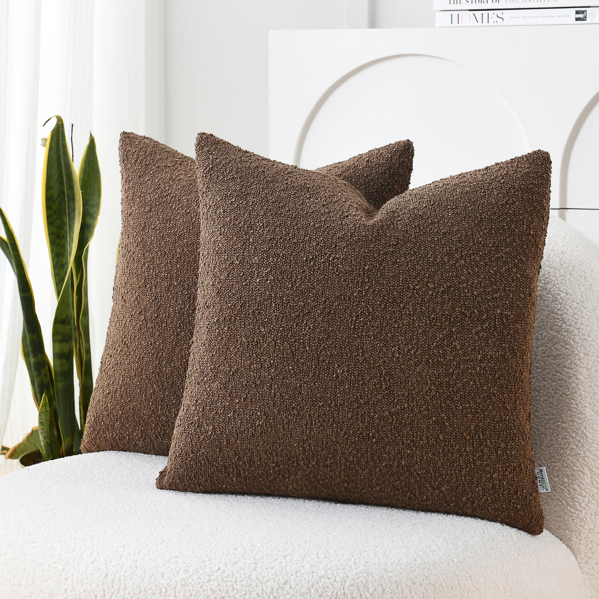 Textured Pillow Covers Textured Boucle Pillow Covers (Set of 2) | Wayfair North America