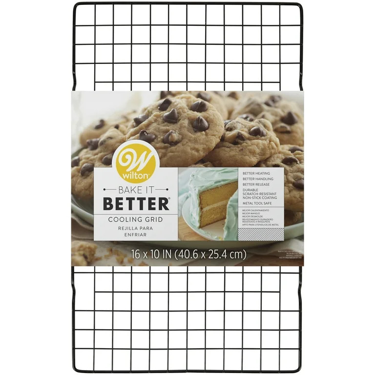 Wilton Bake It Better Rectangular Cooling Grid, Non-Stick Steel, 16 x 10-inch | Walmart (US)