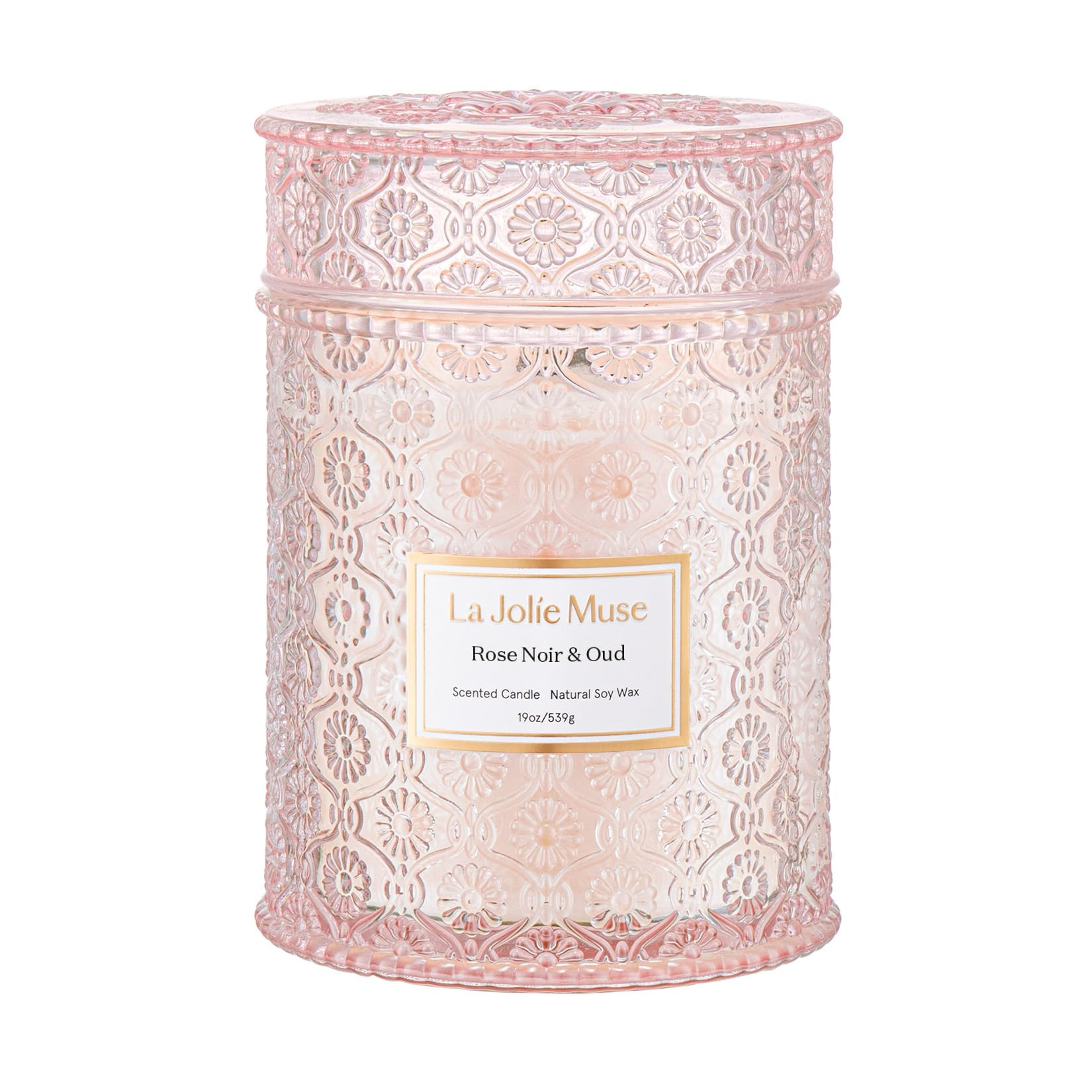 LA JOLIE MUSE Rose Noir & Oud Scented Candle – Lemon, Rose & Oud | Valentine's Day Candle Gift ... | Amazon (US)