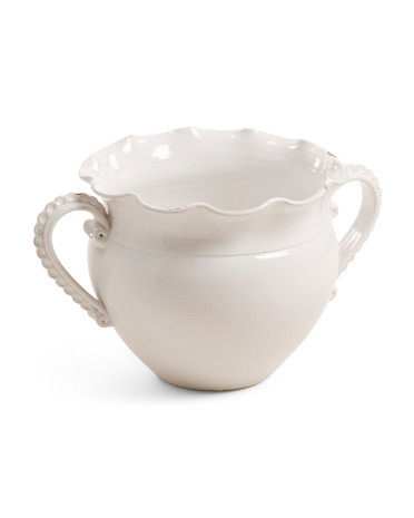 Made In Italy 19.75in Ceramic Cachepot Planter | Global Home | Marshalls | Marshalls