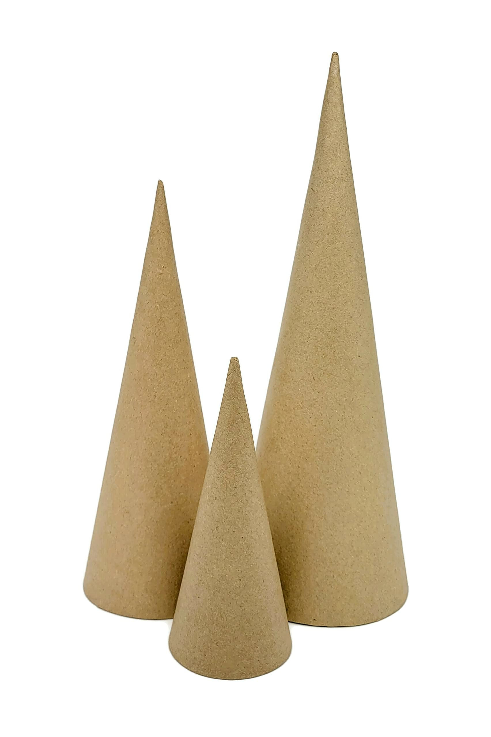 AllStellar Paper Mache Cones Open Bottom Variety Pack Set of 3-13.75x5, 10.63x4, 7x3 in. for DIY ... | Amazon (US)