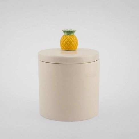 10oz Lidded Ceramic Jar Candle Paradise Pineapple - Opalhouse™ | Target