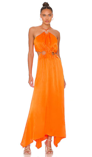 Visitant Maxi Dress in Papaya | Revolve Clothing (Global)