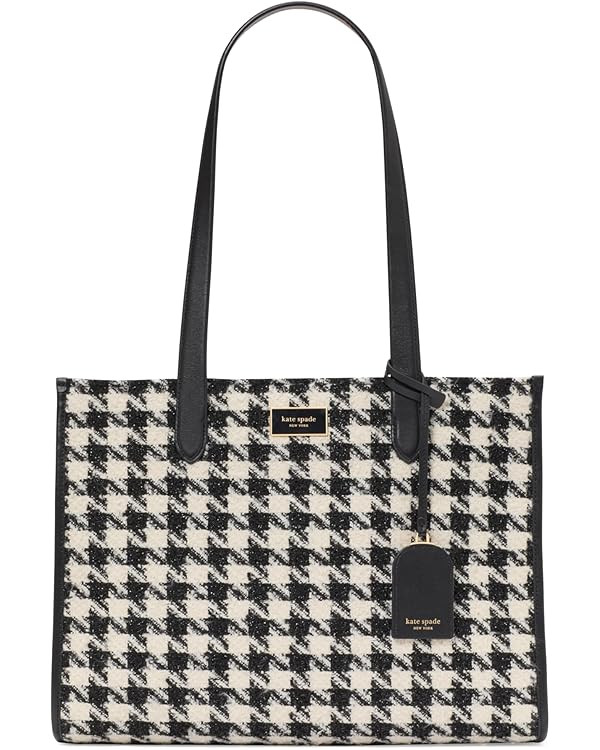 kate spade new york Women's Manhattan Houndstooth Tweed Market Tote | Amazon (US)