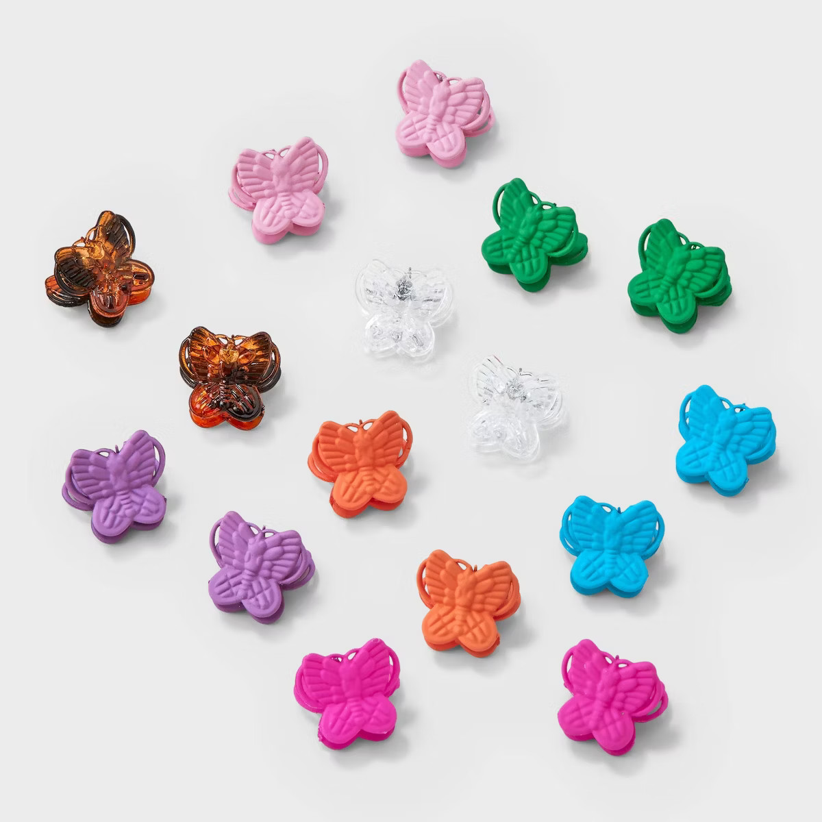 Girls' 16pk Micro Mini Butterfly Claw Clip - art class™: Fashion Hair Accessories for All Hair ... | Target