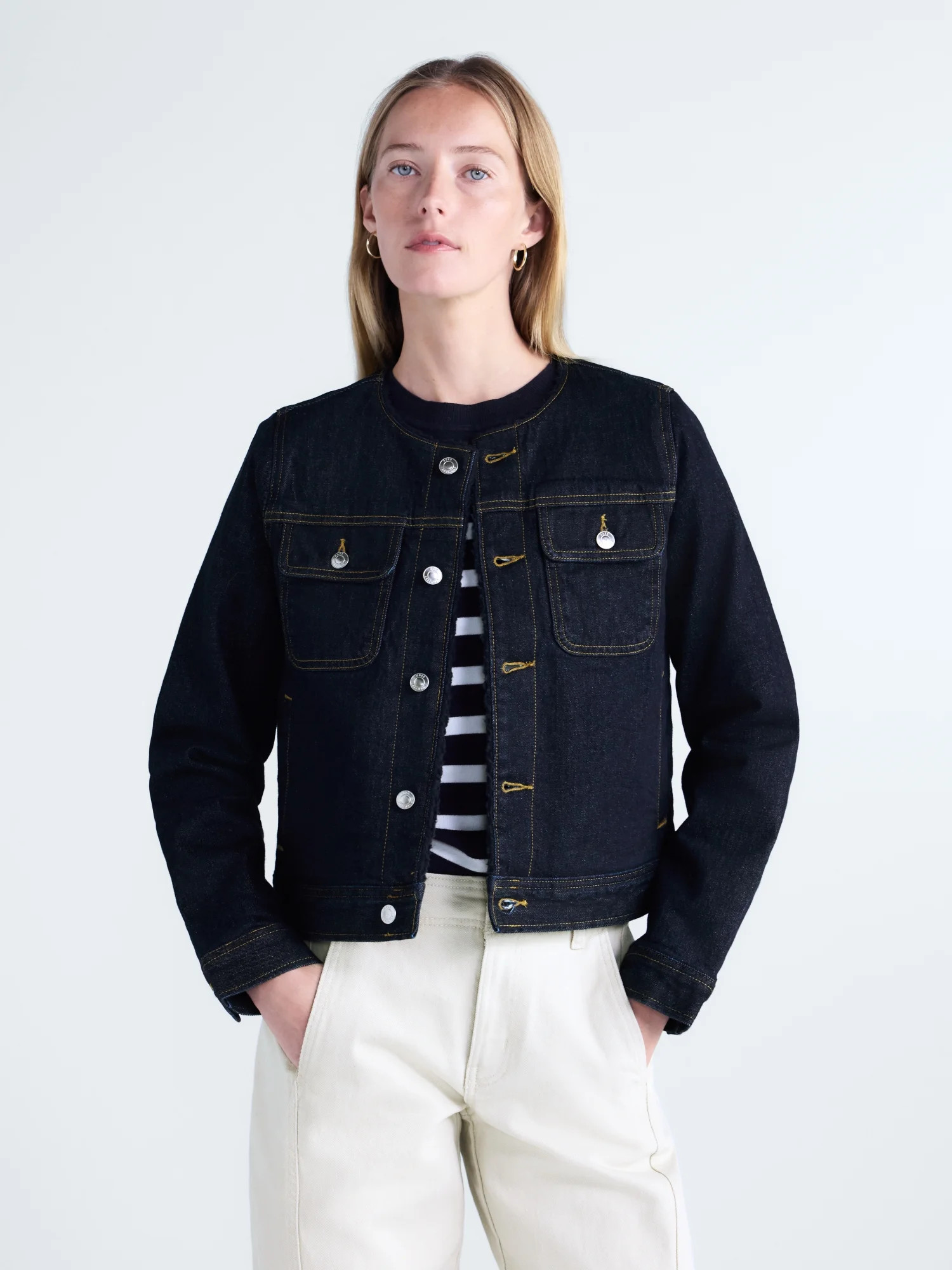 Free Assembly Women’s and Women’s Plus Faux Shearling Denim Jacket, Sizes XS-4X | Walmart (US)