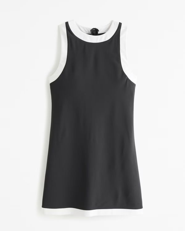 High-Neck Traveler Mini Dress | Abercrombie & Fitch (US)