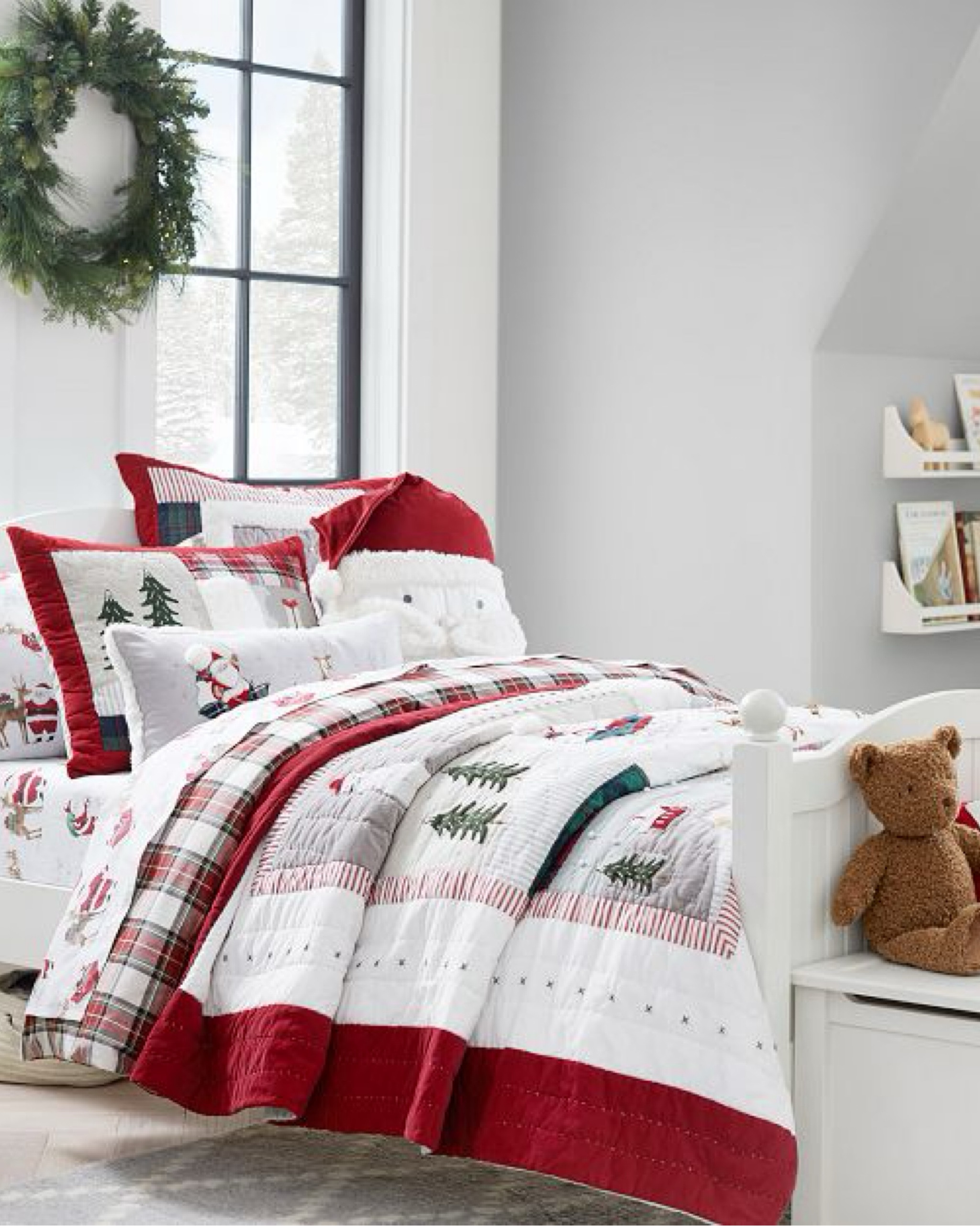 This Heritage Santa Bedding is so adorable and the perfect festive bedding for chilly winter nights. The pure organic cotton percale will keep kids warm and cozy while visions of sugar plums dance in their heads. The entire family will adore this soft and plush bedding.

#LTKHoliday #LTKhome #LTKkids