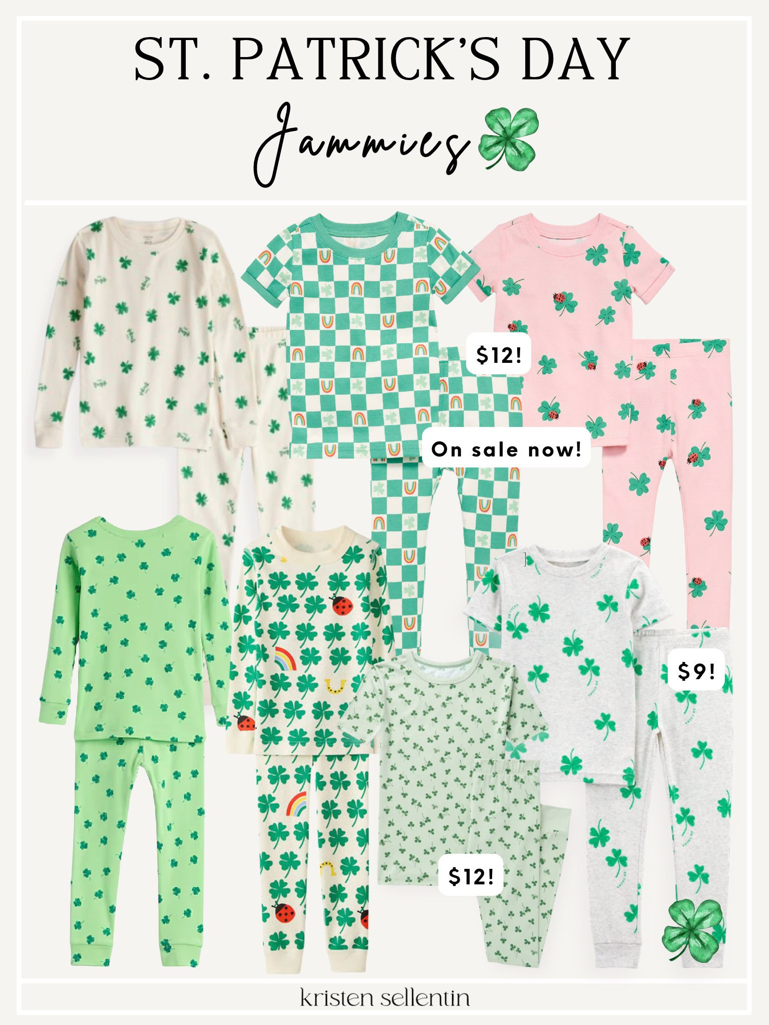 St. Patrick's Day jammies! As low as $9! 

 

#LTKSeasonal #LTKKids