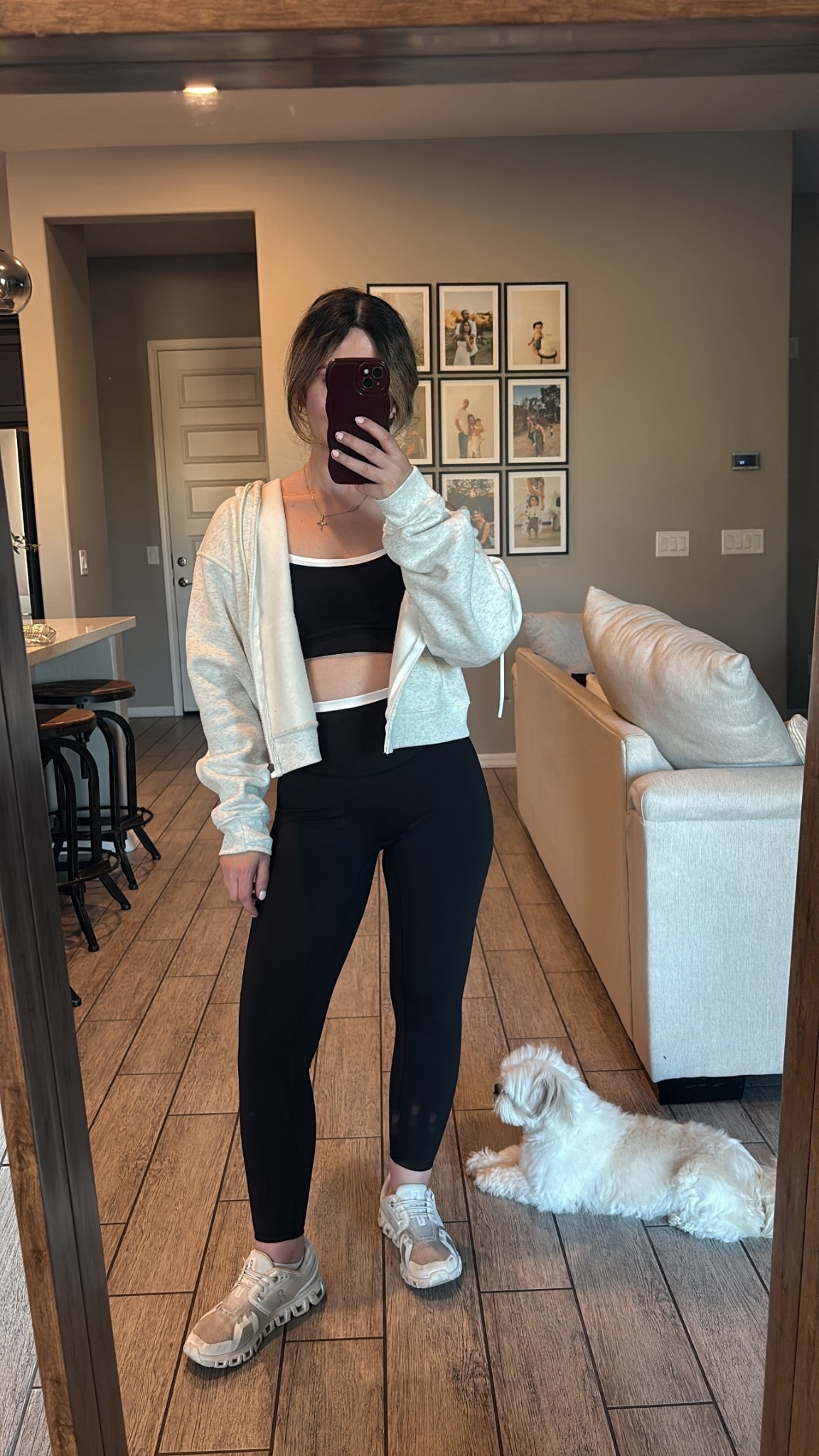 Marshall’s active set under $30 (wearing XS) jacket M & sneakers on clouds! 

#activewear #momstyle #comfystyle #minimalstyle #marshalls #marshallsfind #affordablefinds #athleisure #onclouds #trendysneakers #yogalicious #everydaywear #traveloutfit #outfitunder50 

#LTKfindsunder50 #LTKActive #LTKstyletip