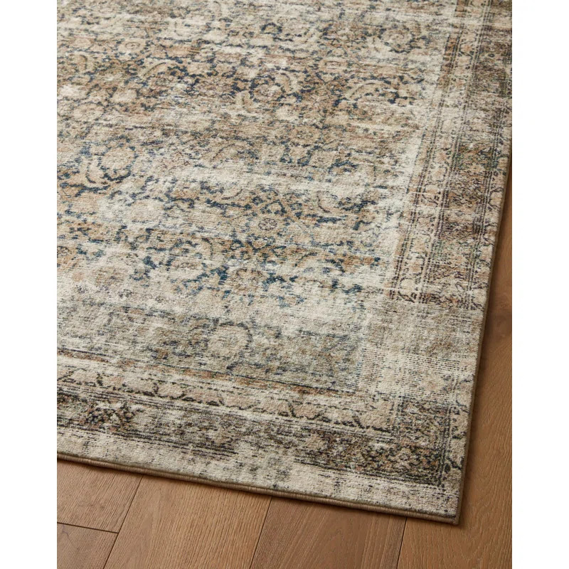 Amber Lewis x Loloi Morgan Navy / Sand Area Rug feat. CloudPile | Wayfair North America