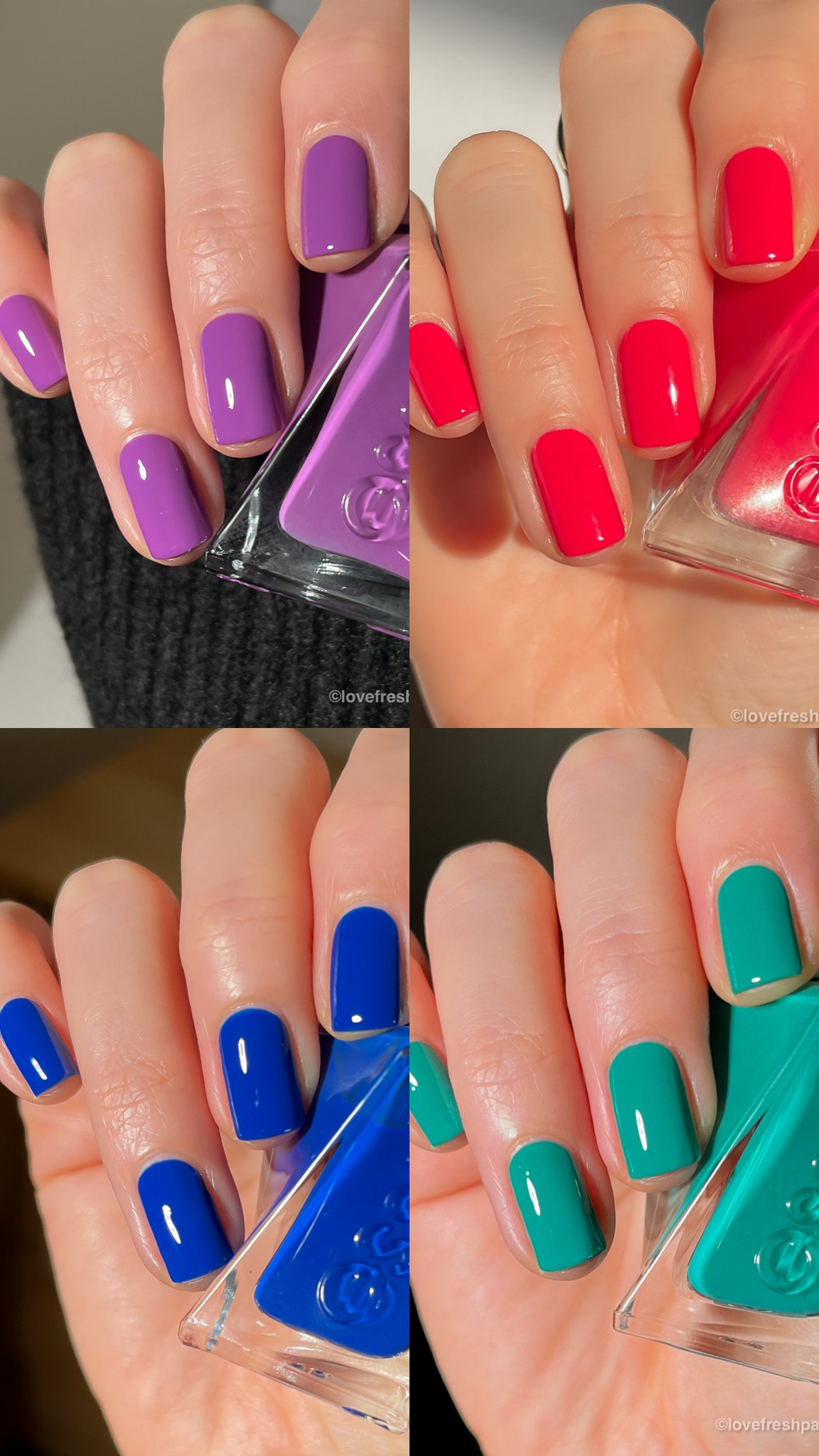 NEW from essie gel couture, the Dopamine Rush collection (4 of 6 shades). PSA: Despite its name, the gel couture line is not gel polish. It’s regular nail polish, formulated to be extra longwearing. You apply and remove it like normal, and it’s one of my favorite nail polish lines. #nailpolish #essie 

#LTKBeauty