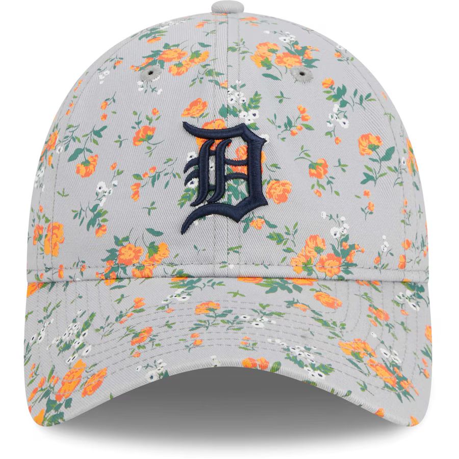 Detroit Tigers New Era Women's Bouquet 9TWENTY Adjustable Hat - Gray | Fanatics