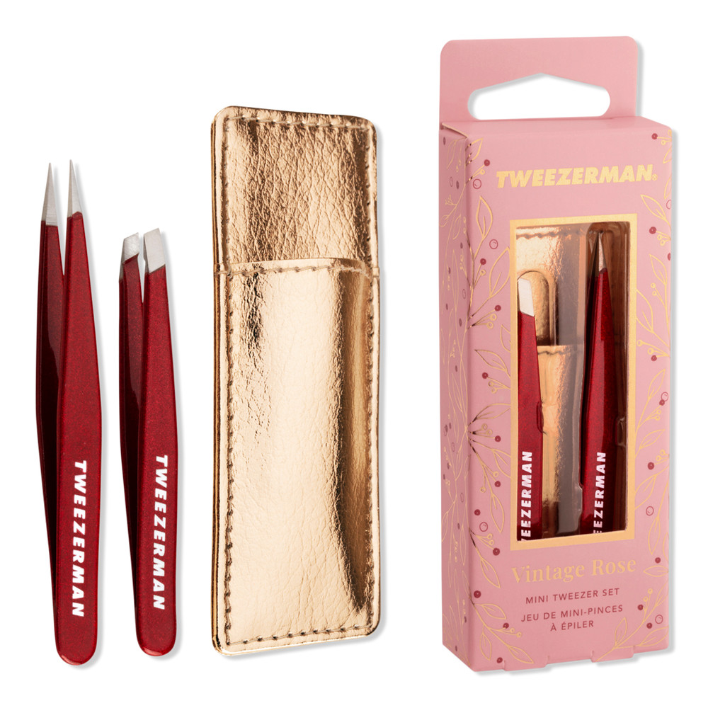 Tweezerman Vintage Rose Mini Tweezer Set with Case | Ulta