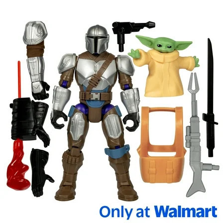 MixMashers Star Wars Mandalorian and Grogu Toy, 5” (12 cm) Mix-&-Match Action Figure, 4+ | Walmart (US)