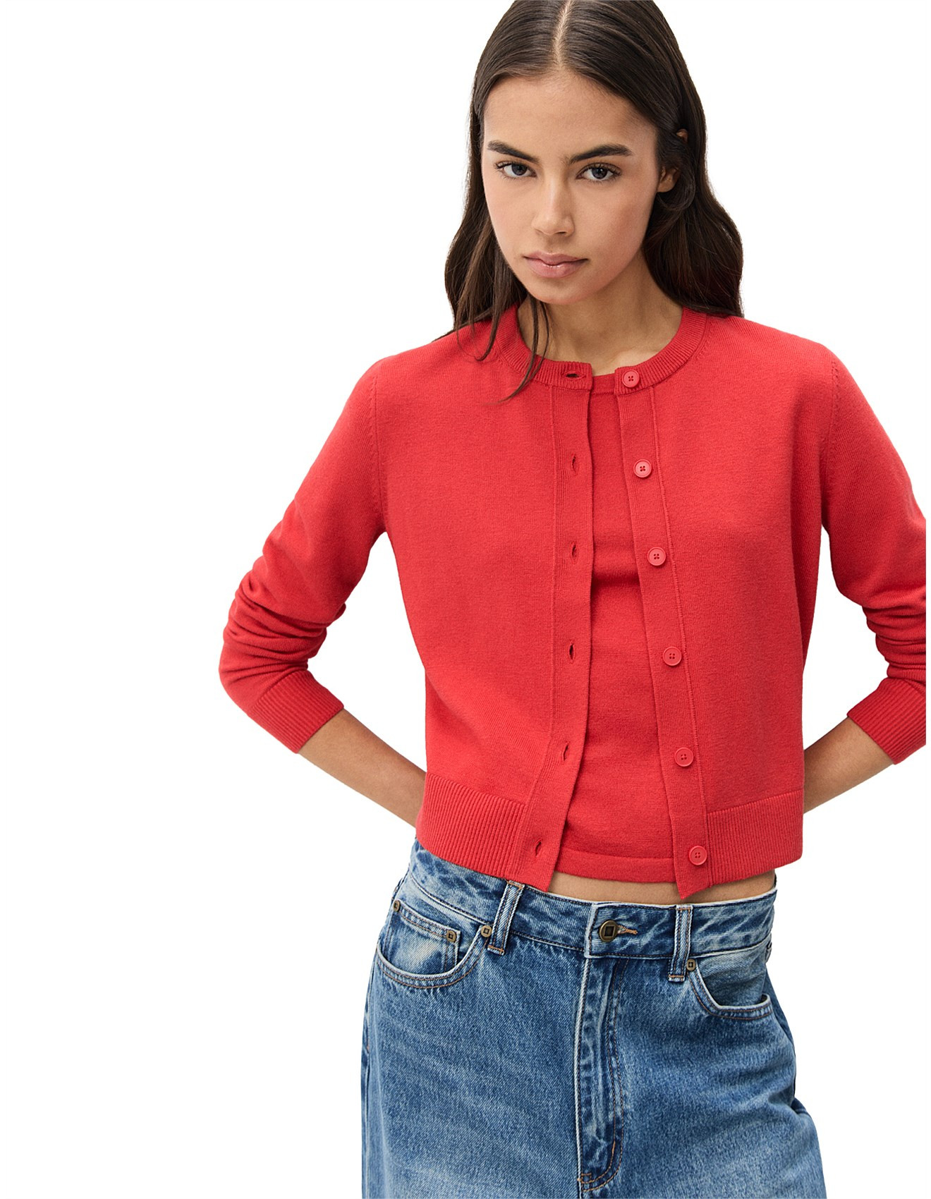 FINE KNIT CARDIGAN | David Jones (Australia & New Zealand)