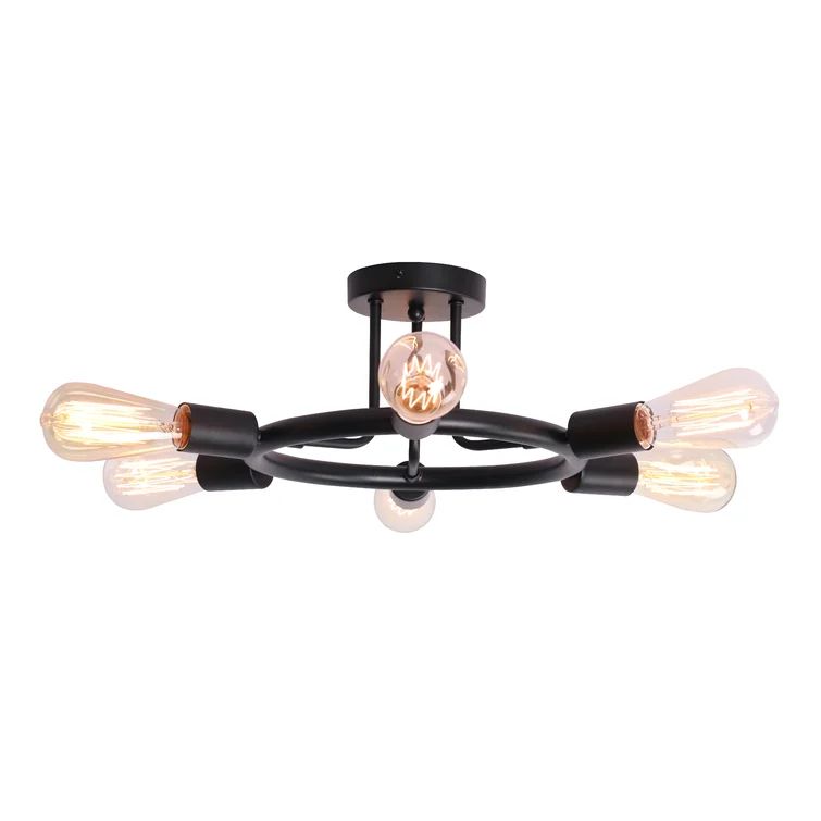 Collymore 6 - Light 17'' Chandelier Style Circle Semi Flush Mount | Wayfair North America