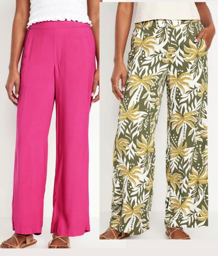 I recently bought these and they are amazing and on sale for only $15. Great for spring and summer. Lots of colors available. Flowy pants, vacation style  

#LTKSeasonal #LTKsalealert #LTKfindsunder50