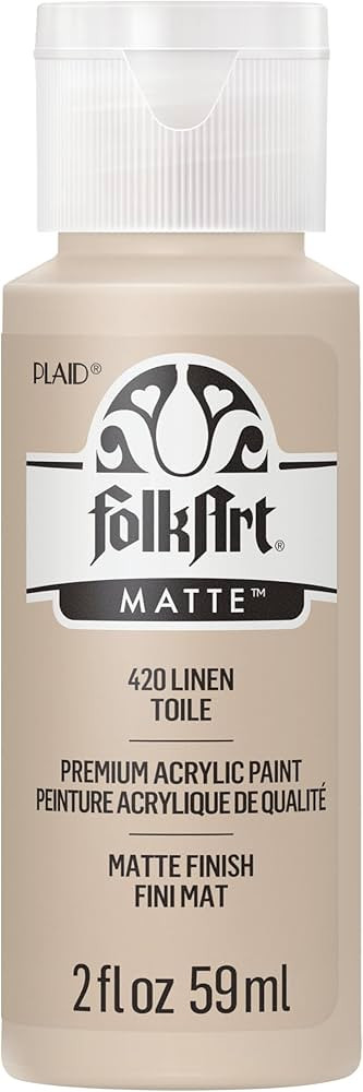 FolkArt Acrylic Paint in Assorted Colors (2 oz), 420, Linen | Amazon (US)