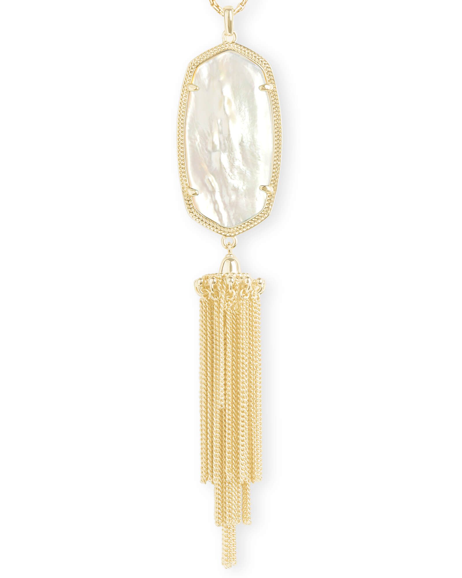 Rayne Gold Long Necklace in Ivory Pearl | Kendra Scott | Kendra Scott