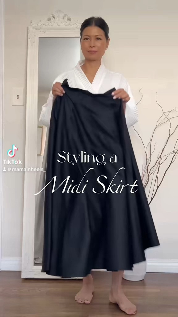 Styling a midi skirt! 

#LTKstyletip #LTKfindsunder50

#LTKSeasonal