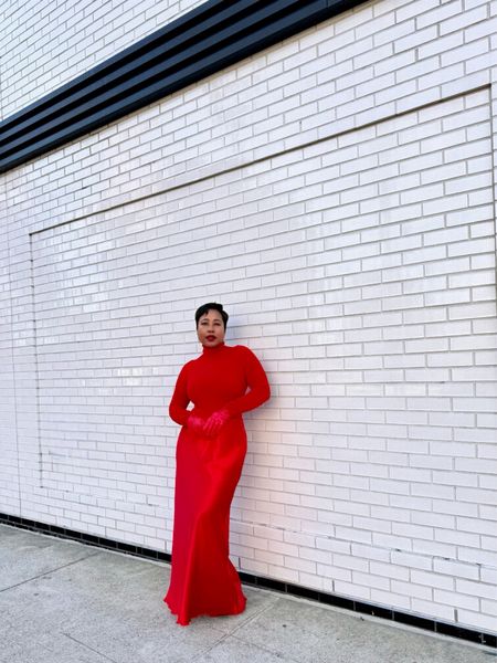 The color of the season in red turtleneck and red maxi skirt 

Christmas outfit
Holiday outfit
Holiday party
Red outfit 
Valentine’s Day

#LTKHoliday 

#LTKstyletip #LTKSeasonal