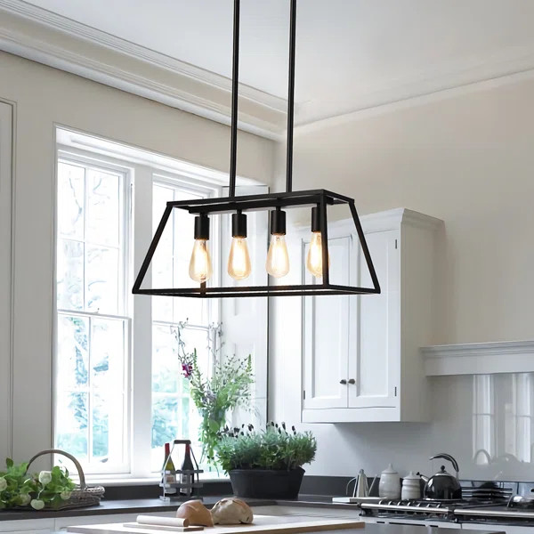 Elutheria 4 - Light Kitchen Island Linear Pendant | Wayfair North America