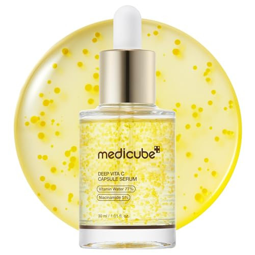 medicube Deep Vitamin C Capsule Serum | Hydrating Vitamin C Serum for Dull & Uneven-Looking Skin with Visible Concerns | Liposome Capsules for Smooth, Radiant Texture | Korean Skincare 1.01 fl.oz | Amazon (US)