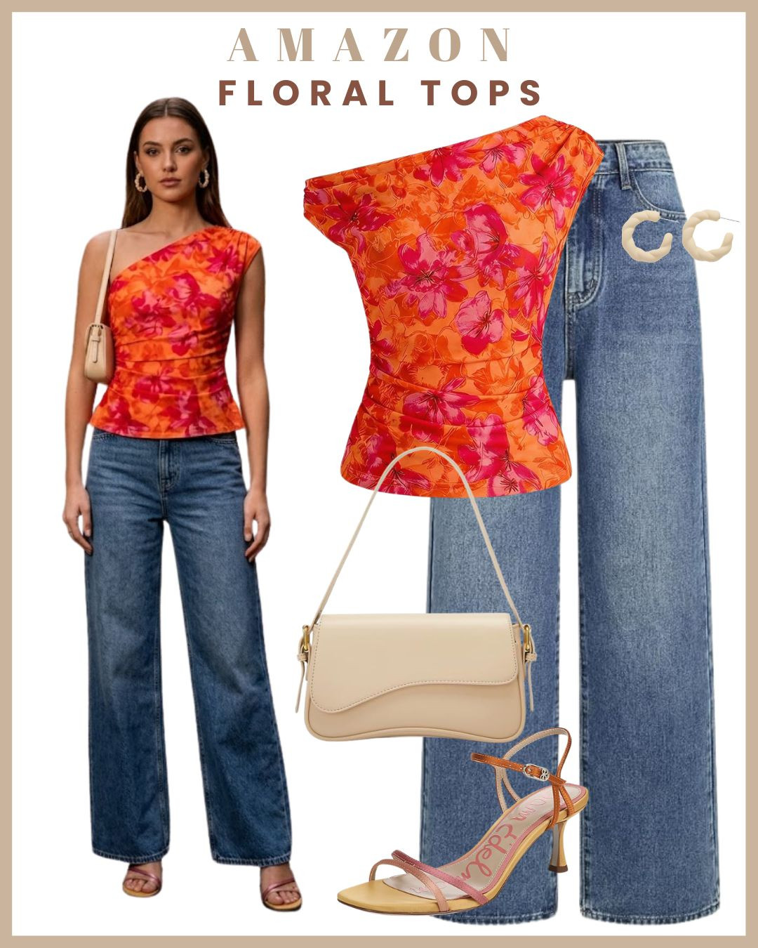 Floral tops + jeans = the easiest summer outfit 🌸👖✨

If you're looking for a combination that never fails, this is it. Floral tops and jeans are effortless, feminine, and perfect for everything from coffee dates to weekend plans 🙌

🌸 Pair with light-wash jeans for a fresh daytime look
🤍 Style with white sneakers or ballet flats for effortless everyday chic
✨ Add a woven bag and gold jewelry for the perfect finishing touch

Simple, flattering, and endlessly wearable — this is the outfit formula you'll keep reaching for all season 

 #LTKgrwm #LTKootd #LTKPetite
