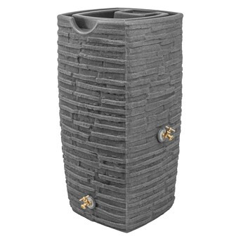 Good Ideas 50-Gallon Gray Plastic Rain Barrel Spigot | Lowe's