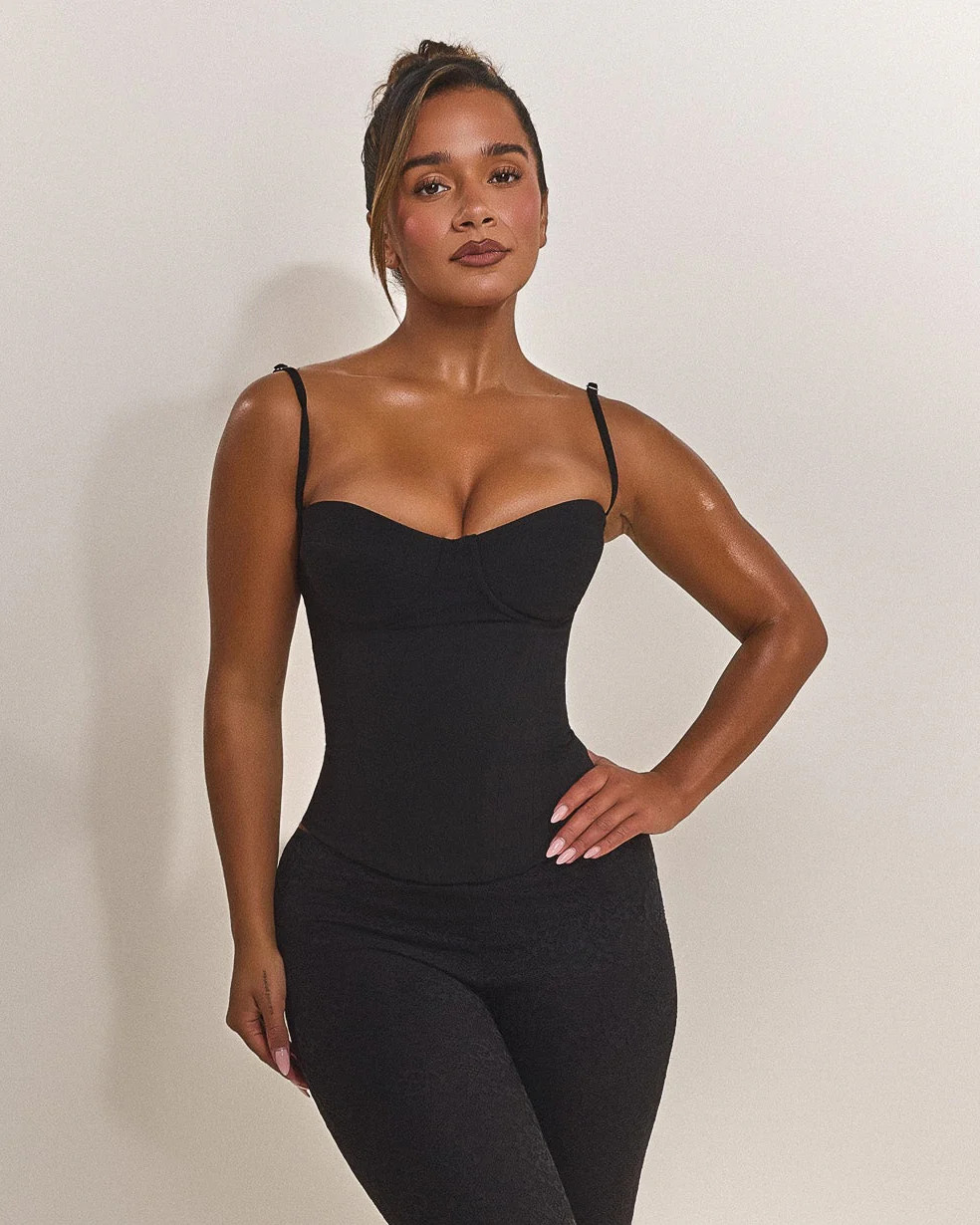 Fuller Bust - The Everly Corset in Black | Mars The Label