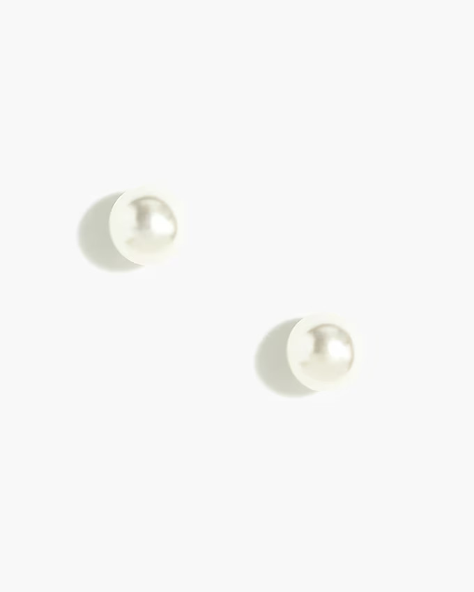 Pearl stud earrings | J.Crew Factory