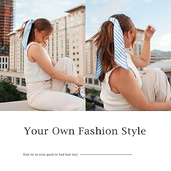 4Pcs Fashion Scarves for Women, Multifunctional Boho Scarves Headbands Satin Scarf for Bag Hair A... | Amazon (US)