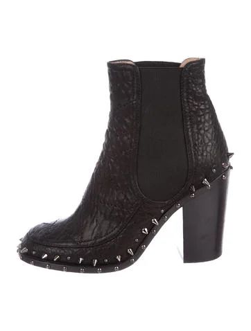 Studded Leather Ankle Boots | The RealReal