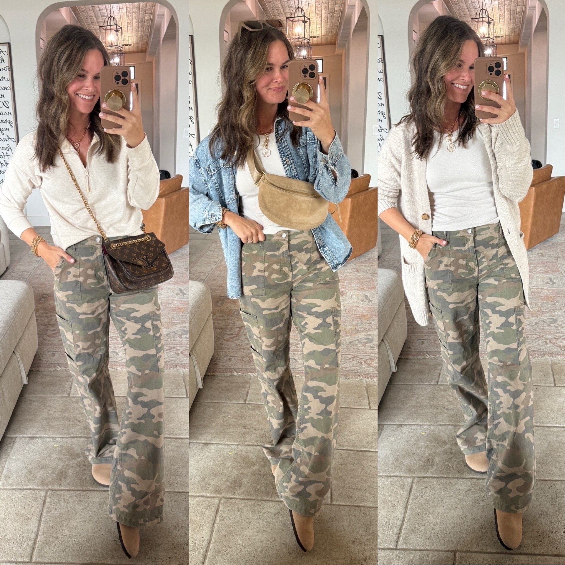 Me pretending I don’t need another pair of pants… but they’re $16 and come in lengths. Viral Walmart camo pants are restocked + perfect through spring. I get a small and in regular length I’m 5’3 but petite would probably fit better- high sellout risk for these ⭐️

#LTKootd #LTKSaleAlert #LTKgrwm