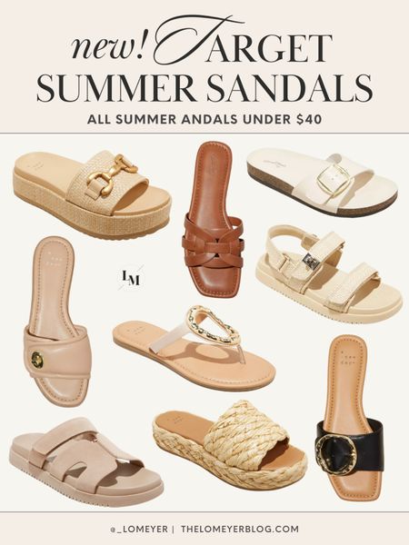 Summer sandals from Target under $40 👏🏻👏🏻👏🏻

#LTKSeasonal #LTKfindsunder50 #LTKshoecrush