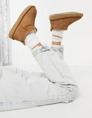 UGG Classic Ultra Mini ankle boots in chestnut | ASOS (Global)