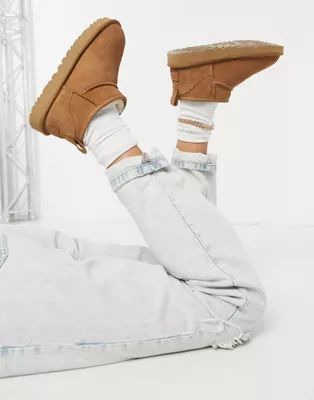 UGG Classic Ultra Mini ankle boots in chestnut | ASOS (Global)