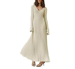 SOOKABEILA Women's Backless Long Maxi Dress      
 Polyester | Amazon (US)