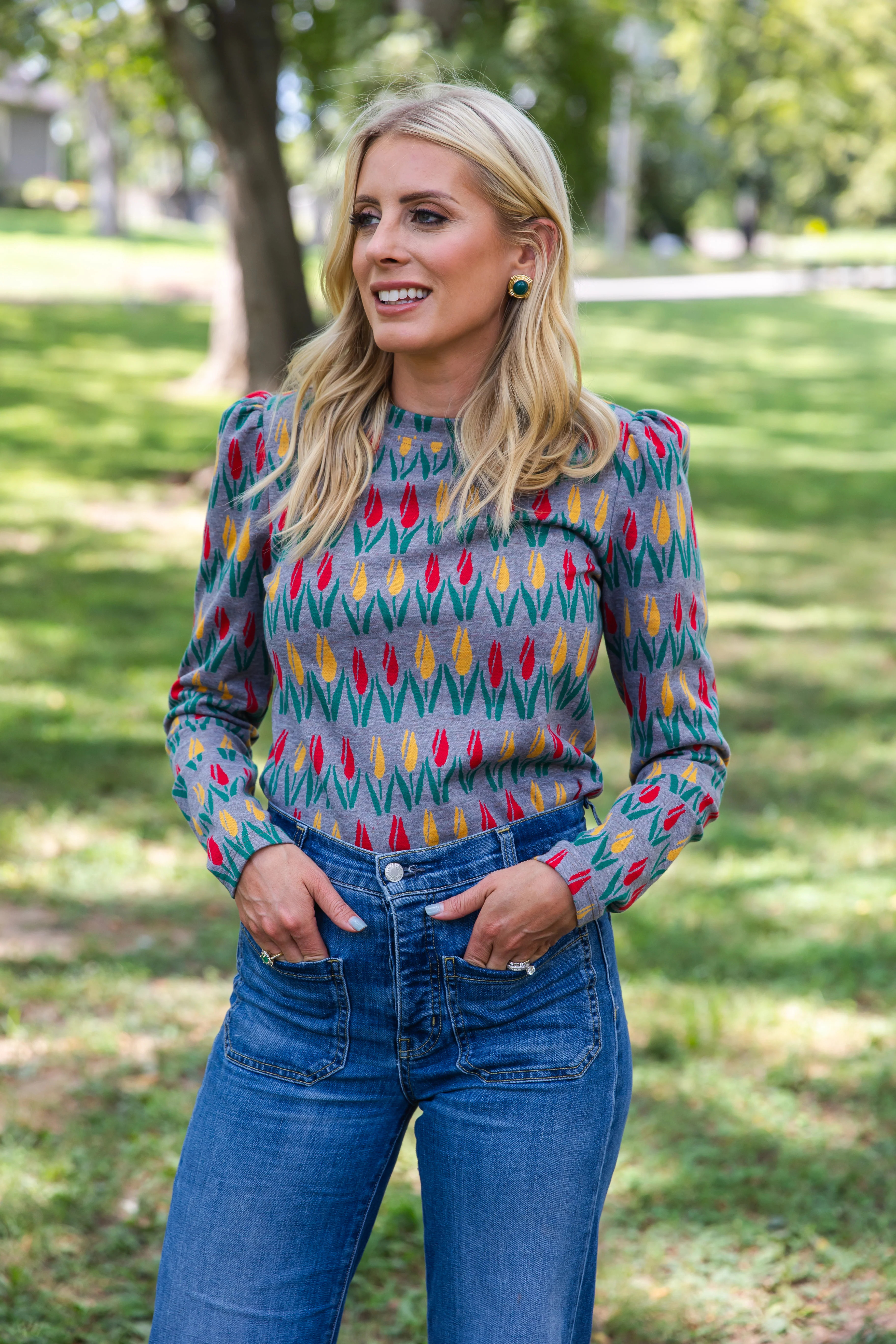 THE FLOWER KNIT TOP | Modafleur