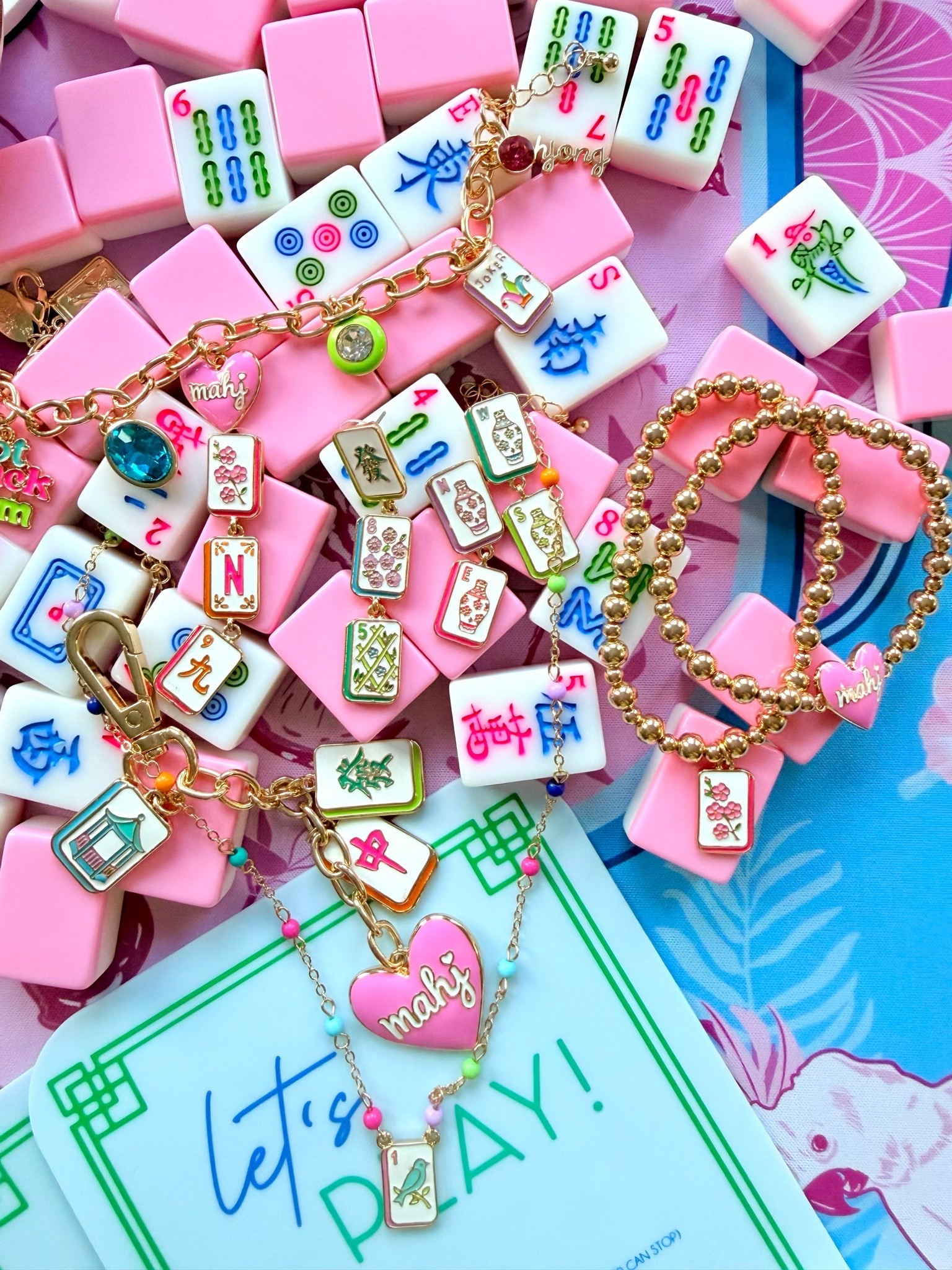 Affordable mahjong jewelry and accessories from Canvas Style!! 🀄️ Use code ANNALIESE-20 for 20% off! #mahjong #mahj