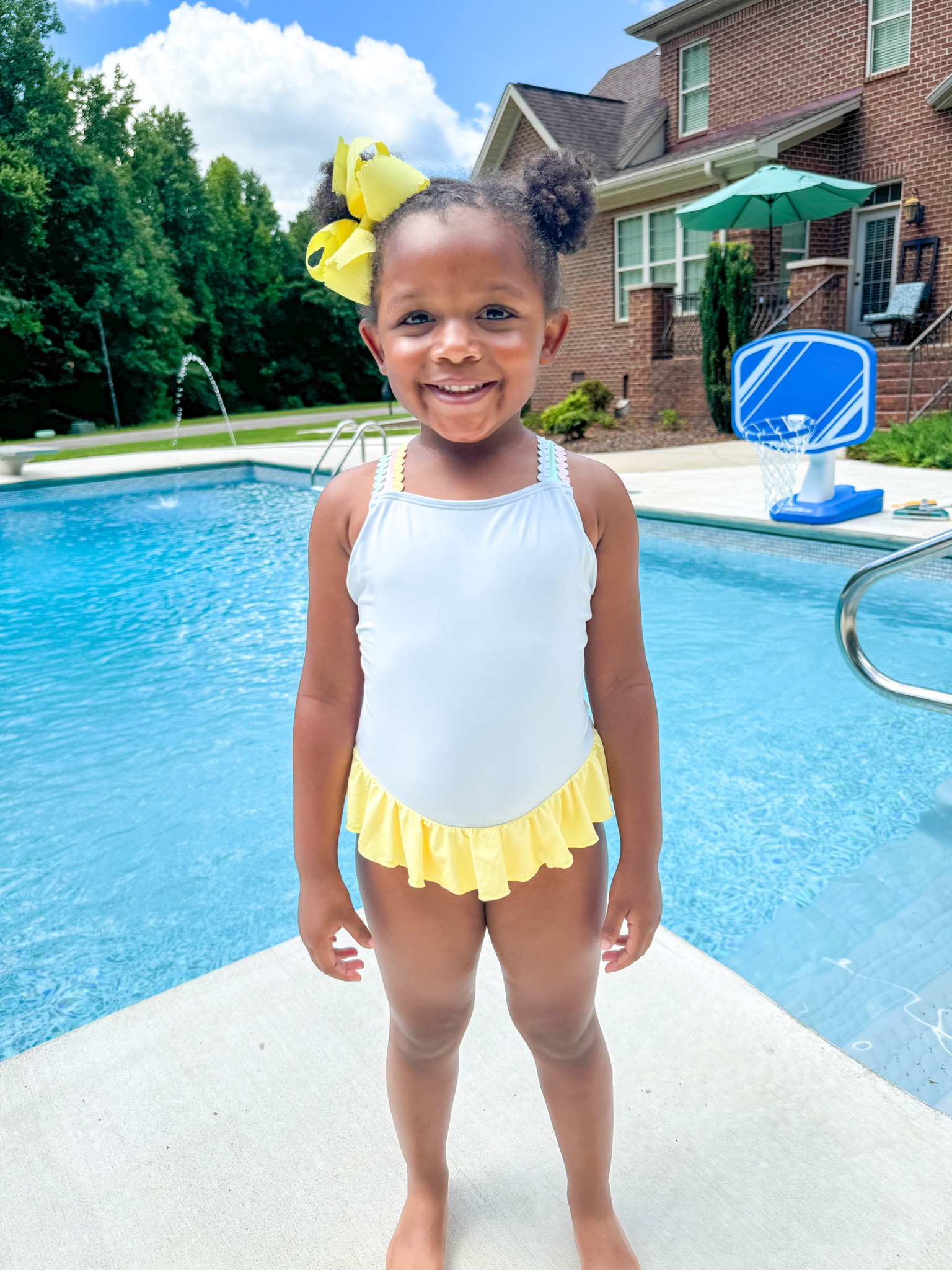 Swim day! 💗☀️💦 Wearing 4T in swimsuit. Summer sales 

Swimwear • Toddler girl • swimsuit • summer outfit 

#LTKKids #LTKSummerSales #LTKSwim