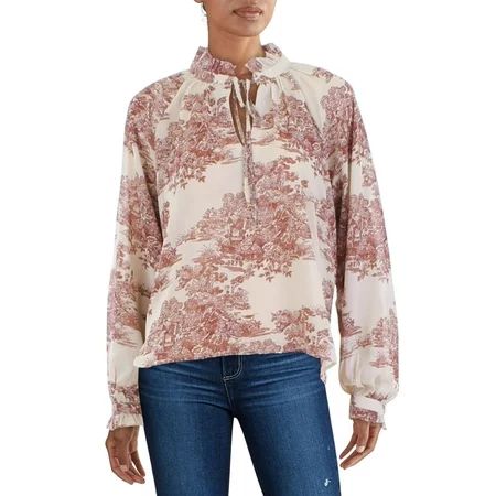 Elan Women s Peasant Tie Toile Top | Walmart (US)