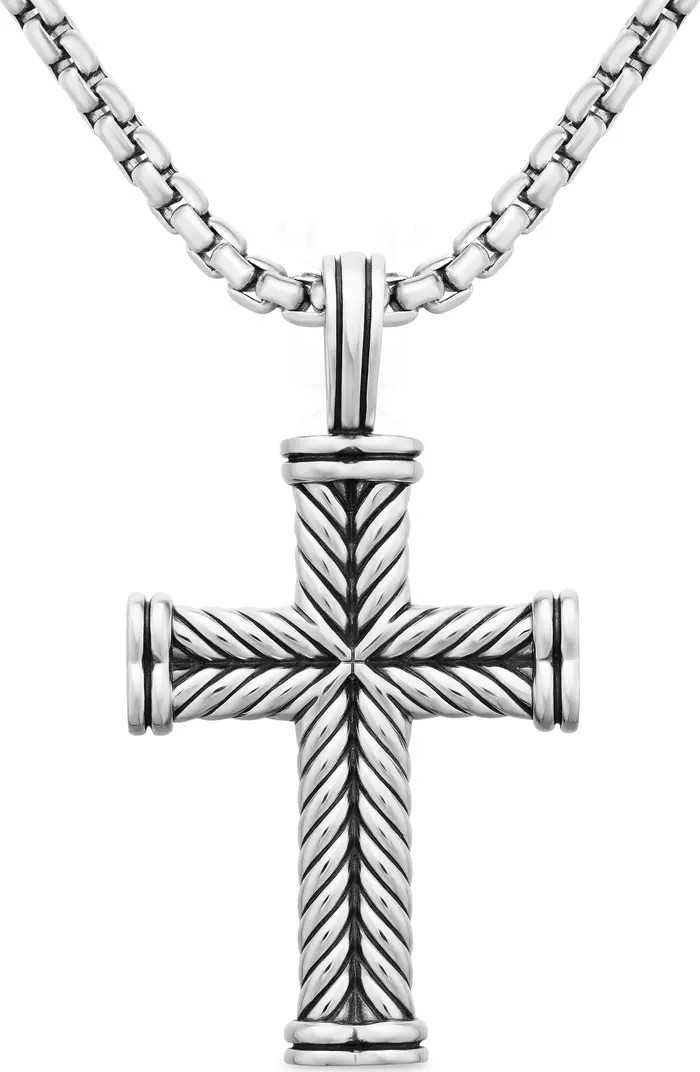 David Yurman Men's Chevron Cross Pendant, 33.5mm | Nordstrom | Nordstrom