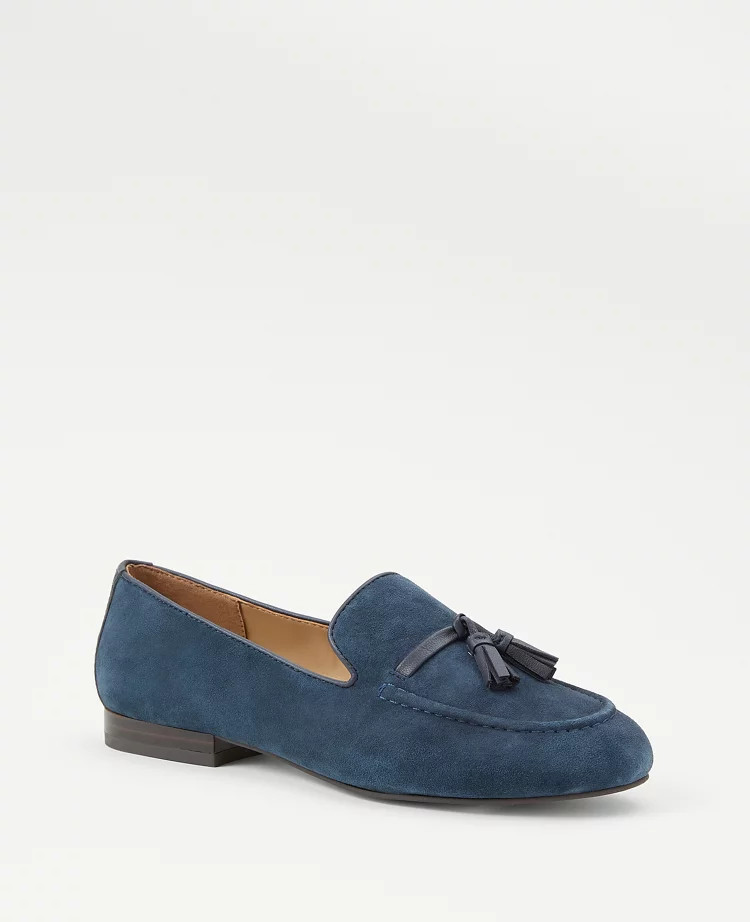 Suede Tassel Loafers | Ann Taylor (US)