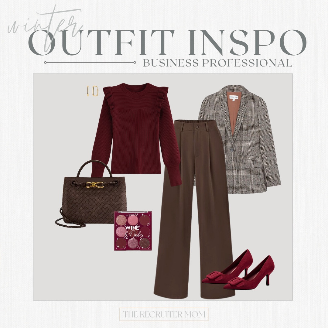 This winter workwear look combines burgundy and brown tones in the best way.  All Amazon! 

 

#LTKHoliday #LTKMidsize #LTKWorkwear