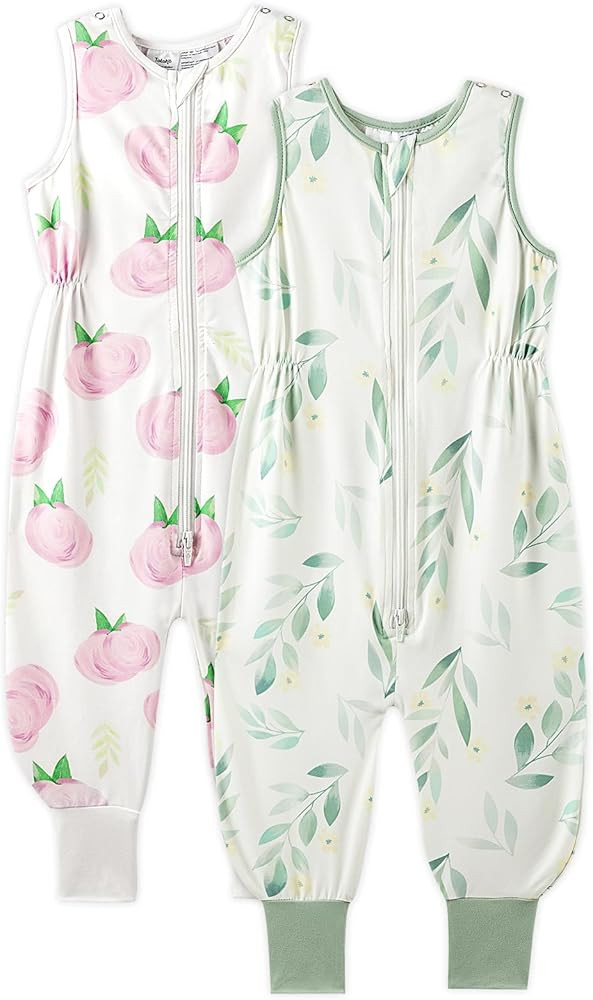 TotAha Toddler Sleep Sack with Feet 2-3t for Girls,TOG 0.5, Light and Soft Baby Wearable Blanket ... | Amazon (US)